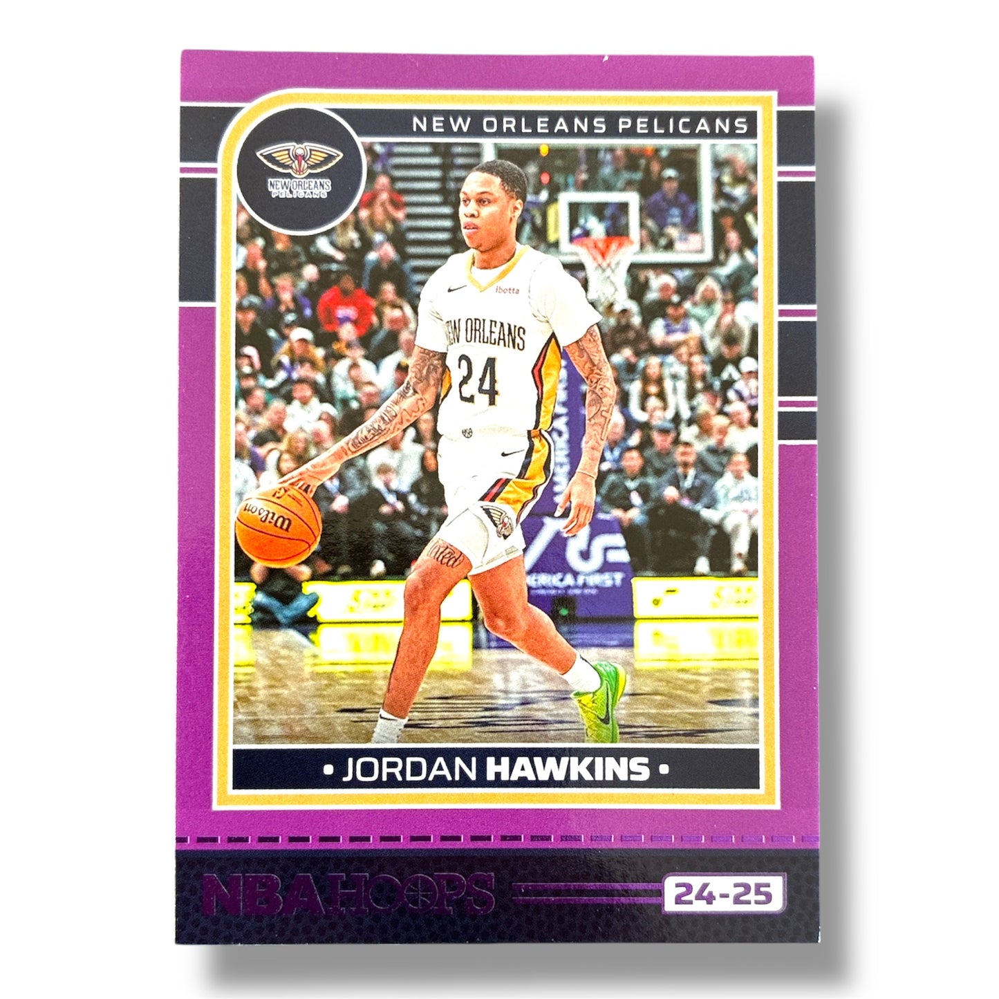 Jordan Hawkins Purple 24/25 Panini Hoops Basketball