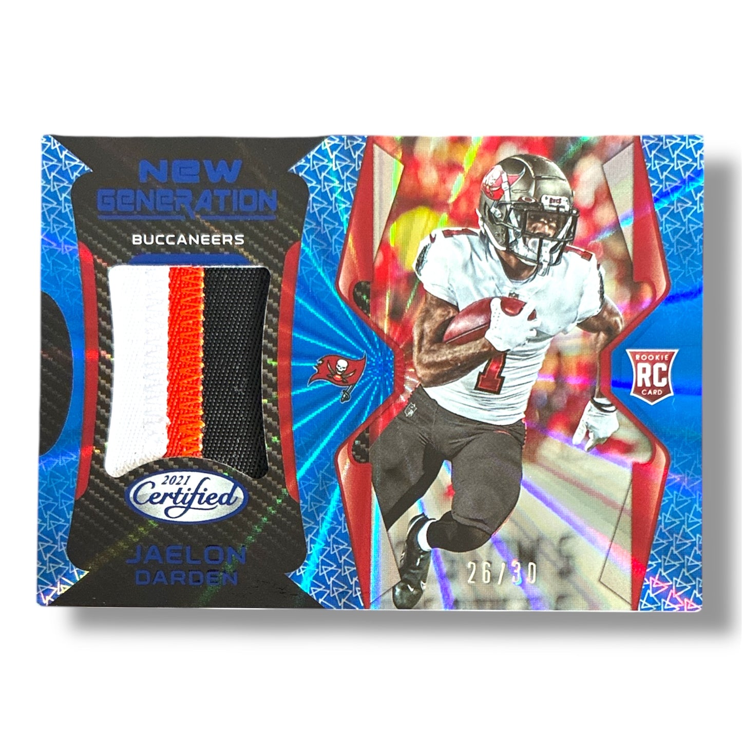 Jaelon Darden RC New Generation Patch 26/30 2021 Panini Certified Football