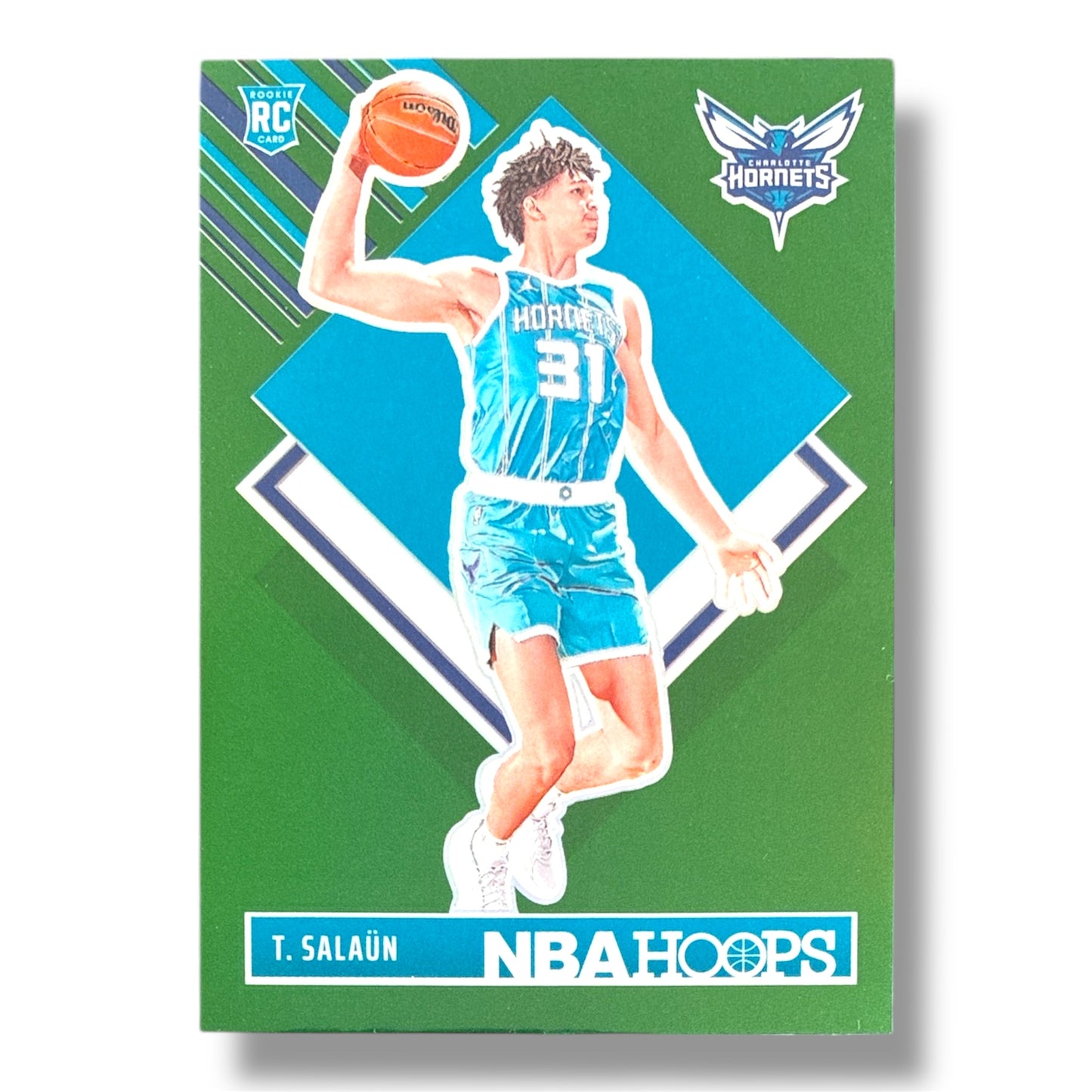 Tidjane Salaun RC Tribute Green Holo 24/25 Panini Hoops Basketball