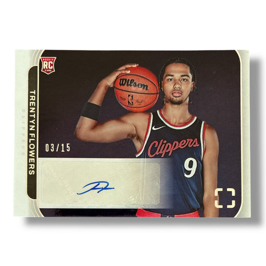 Trentyn Flowers RC Auto 03/15 24/25 Panini Photogenic