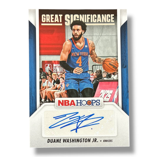 Duane Washington Jr. Great Significance Auto 24/25 Panini Hoops Basketball