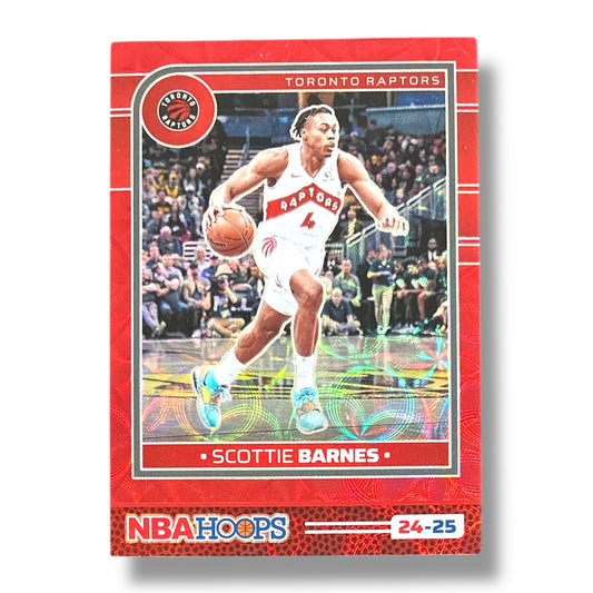 Scottie Barnes Red Scope 21/49 24/25 Panini Hoops Basketball