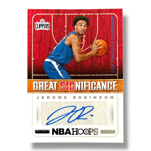 Jerome Robinson Great Significance Auto 18/19 Panini Hoops Basketball
