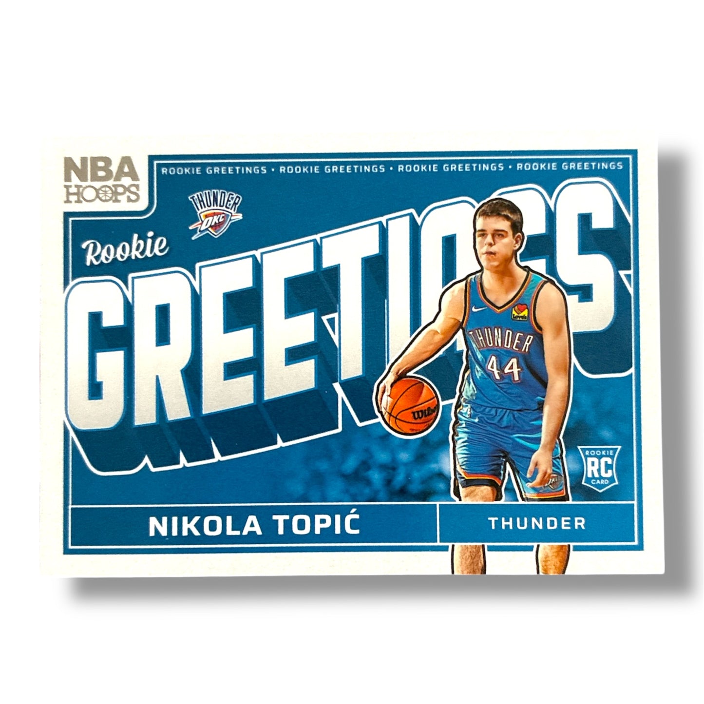 Nikola Topic RC Rookie Greetings 24/25 Panini Hoops Basketball