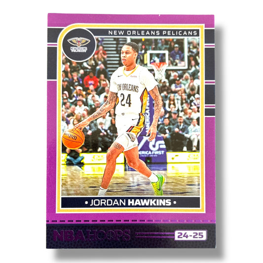 Jordan Hawkins Purple 24/25 Panini Hoops Basketball