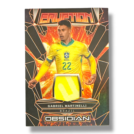 Gabriel Martinelli Eruption Patch 62/99 24/25 Panini Obsidian