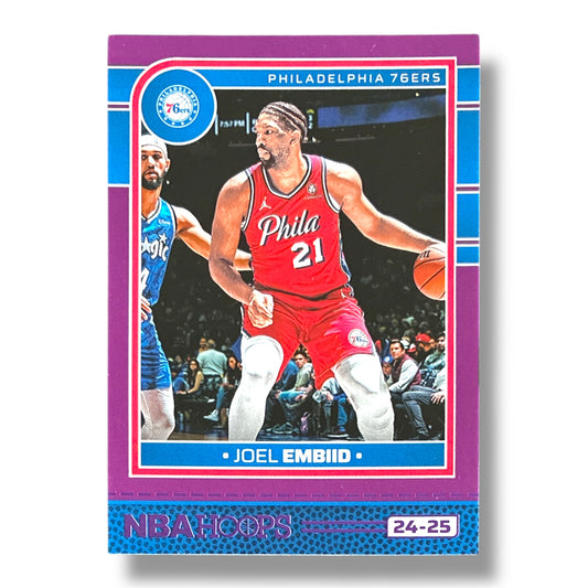 Joel Embiid Purple 24/25 Panini Hoops Basketball
