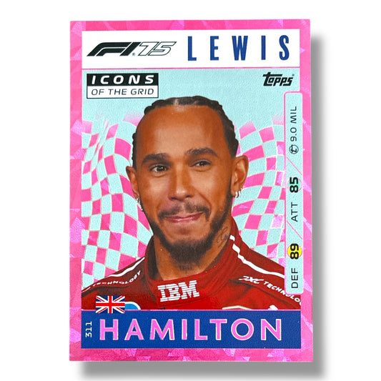 Lewis Hamilton Icons Of The Grid Pink F1 Turbo Attax 2025