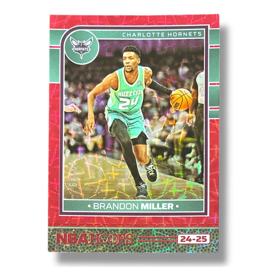 Brandon Miller Red Scope 22/49 24/25 Panini Hoops Basketball